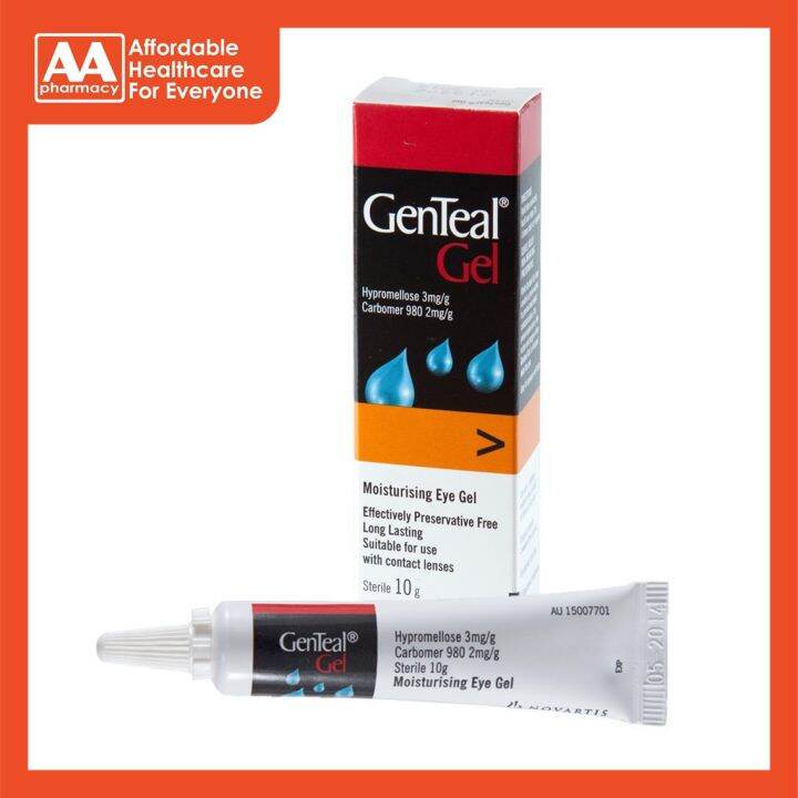 Genteal Gel Sterile Lubricant Eye Gel 10g Lazada