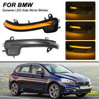 สำหรับ BMW 2-Series F45 F46 Active Tourer X1 F48แบบไดนามิกไฟเลี้ยวไฟแสดงสถานะโคมไฟข้อผิดพลาดฟรี2PCS ด้านข้างกระจกไฟกระพริบไฟ