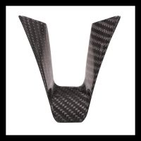 lujie Steering Wheel Decoration Frame Cover Trim for Alfa Romeo Giulia Stelvio 2017 2018 2019 Accessories ABS Carbon Fiber