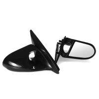 Manual Adjustable Spoon Style Side View Mirror 2X Car Side Door Mirror Rearview Mirror Assembly Manually Adjustable Side View Mirror for Honda Civic EG 2Dr 1992-1995 A