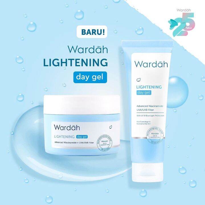 Wardah Lightening Day Gel Advance Niacinamide UV A/ UV B Filter