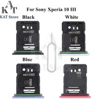 สําหรับ Sony Xperia 10 III SO-52B SOG04 XQ-BT52 A102SO Dual Sim Tray Holder Adapter Socket พร้อม Eject Pin Needle เครื่องมือ เปลี่ยน