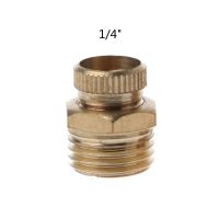 NPT 1/4 3/8 1/2 Drain Cock Solid Brass Water Drain Safety for VALVE for Train/Air Compressor Tanks Replacement