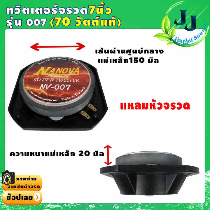 nanovaทวิตเตอร์จรวด-nanova-รุ่น-nv-007-เสียงแหลม-500w-ลำโพงจรวด-ขนาด18x18x8เซนติเมตร-นาโนวา-ดอกลำโพงเสียงแหลม-หัวจรวด-แหลมจรวด-รับประกันคุณภาพ