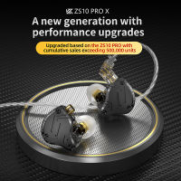 KZ ZS10 Pro X ในหูสายหูฟังเพลงหูฟังไฮไฟเบสตรวจสอบหูฟังกีฬาชุดหูฟัง TRN CCA C12 TA1TH
