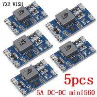 5ชิ้น5A DC-DC Mini560โมดูลจ่ายเสถียรแบบ Step-Down เอาท์พุท3.3V 5V 9V 12V DC แปลงต้านทานกระแสไฟตรง560ขนาดเล็ก