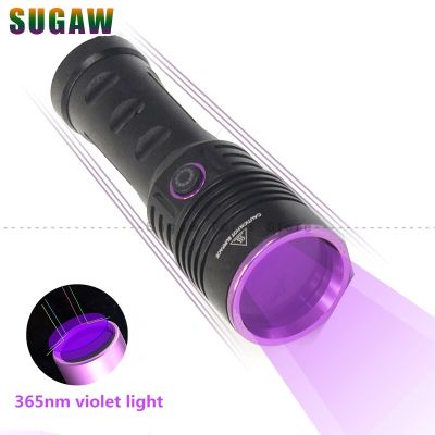 60W 365NM UV Flashlight High Power Type-c Rechargeable Portable Waterproof 26650 Uv Torch linterna ultravioleta Rechargeable Flashlights