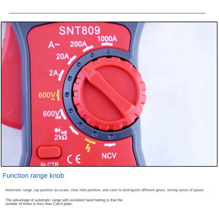 snt809-plastic-digital-clamp-meter-double-open-current-clamp-meter-high-precision-multimeter