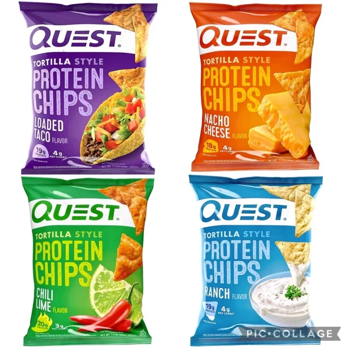 ※QUEST Protein Chips - Loaded Taco, Nacho Cheese, Ranch, Chili Lime ...