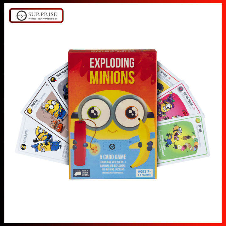 Exploding Minions Party Game Card Game 2-5 Players Exploding Kittens ...