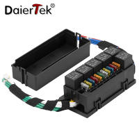 DaierTek รีเลย์กล่อง Pre-Wired ฟิวส์และรีเลย์กล่อง 6PCS 5 พินรีเลย์และ 11PCS ATC/ATO ใบมีดฟิวส์ 12V ฟิวส์สำหรับ Auto-Zitao