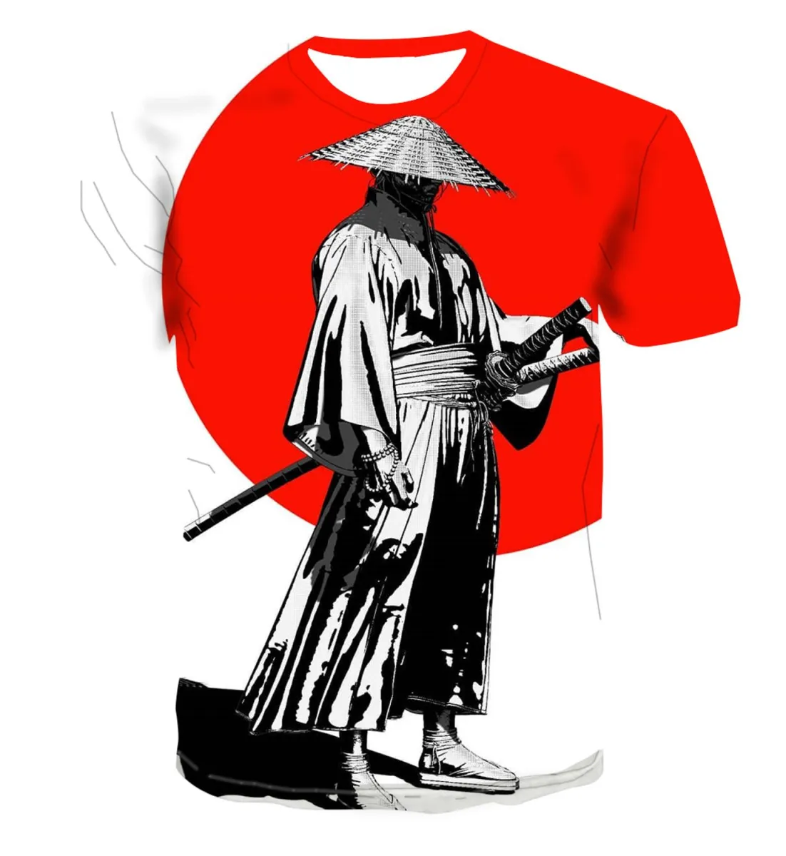 👕Áo Thun Samurai 3D 2023 Áo Phông Anime Nam In Thời Trang Nữ Tay Ngắn