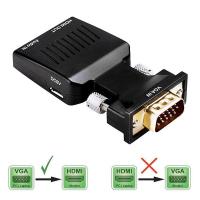 VGA to HDMI Audio Video Adapter Converter 1080P