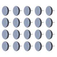 20Pcs 25mm Chair Gliders Furniture Sliders PTFE Easy Moving Pads Round With Nail Feet Protector for Hardwood Floor