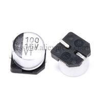 【YF】☬۞  10pcs/lot 100UF 16V SMD Aluminum Electrolytic Capacitors 6.3x5.4MM 16 V UF Capacitor