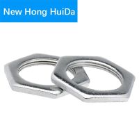 Fine Thread Thin Hex Nut M6 M8 M10 M12 M14 M16 M18 Iron Galvanized Gb808 Small Hexagon Flat Nut Carbon Steel Hardware Fastener Nails  Screws Fasteners