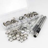 100pcs 8mm Eyelets with Washers Tool Kit for Leather Craft Garment Repairing Grommet 4 colors available