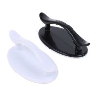 Plastic White/Black Window Cabinet Drawer Knob Self-adhesive Wardrobe Pulls Minimalist Door Dandles Furniture Handle Hardware Door Hardware Locks