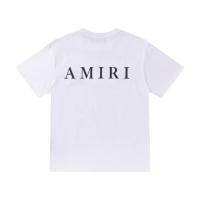 [COD] รุ่นสูง 2022 ฤดูร้อนรุ่นใหม่แบรนด์แฟชั่น AMIRI ป้ายเล็กด้านหลังตัวอักษรขนาดใหญ่ logo แขนสั้นคู่รักชายหญิง T เสื้อยืด