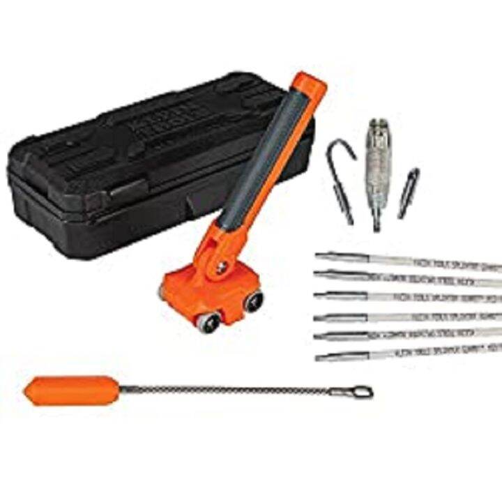 Klein Tools 80051 Wire Puller Kit with 30Foot Glow Fish Rod and Wire Puller, 2 Piece