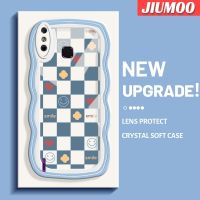 JIUMOO เคส X653 4C อัจฉริยะสำหรับ Infinix Smart 4มาคารอนขอบคลื่นนุ่มกันกระแทกป้องกันรอยขีดข่วนเคสมือถือกล้องรูขุมขนที่ดี TPU ซิลิโคนแบบใสฝาครอบป้องกัน