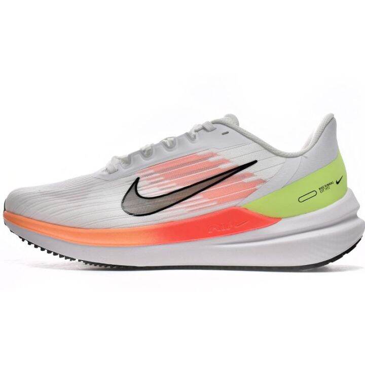 Nike Air Winflo 9 White Orange for men's and women‘s Sneakers zoom ...