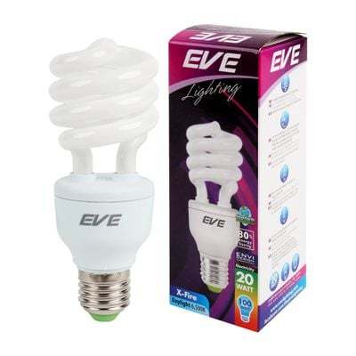 "Buy now"หลอดประหยัดไฟ EVE LIGHTING รุ่น 20W/DL ขนาด 20 วัตต์ สี สีDL*แท้100%*