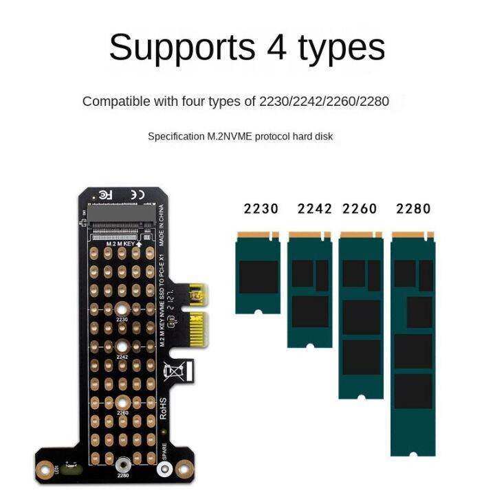 คีย์คีย์-m-2-nvme-ssd-m-ไปยัง-pci-e-3-0-x1การ์ดขยายคอนโทรลเลอร์โฮสต์รองรับ-m2-ngff-pci-e-3-0-2-0หรือ1-0-nvme-หรือ-ahci-m-key-อะแดปเตอร์-fjk3825