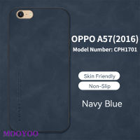 เคส  OPPO A57 (2016) CPH1701 กรณีโทรศัพท์อ่อนป้องกันกล้องเปลือกแกะปกหรูหราปลอกหนังแท้สำหรับ