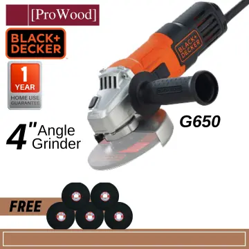 BLACK+DECKER 650W Small Angle Grinder G650-B1 