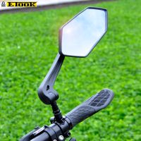 ETOOK Bicycle Rear View Mirror Handlebar Reflector Wide-Range Adjustable Angles Mirror Mountain Bike E-Scooter Accessories