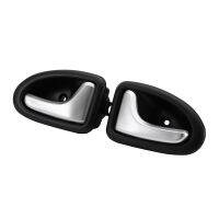 For Renault 1 Pair Silver Matte Left and Right Car Interior Door Handle For Clio 2000-2009 2/3-4/5 DOORS