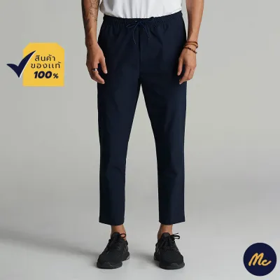 Mc Jeans กางเกงขายาว ผู้ชาย Mc active กางเกงผู้ชาย สีกรมท่า เอวผูกเชือก ทรงสวย ใส่สบาย MCCZ020