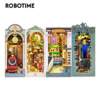 Robotime Rolife สมุดงาน DIY 4แบบ,บ้านไม้ขนาดเล็กพร้อมตุ๊กตาเฟอร์นิเจอร์ชุดของเล่น TGB