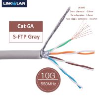 10GBit Kucing 6A S/FTP Massal Patch Baku Kabel AWG26 Terdampar Kabel Tembaga LSOH/LSZH JACK