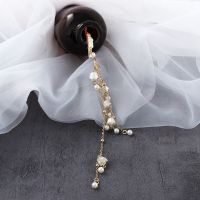 【CW】 Temperament Classic Pearl Tassel Hair Grips Graceful Bell Orchid Pendant Hairpins Chinese Style Antique Ornaments