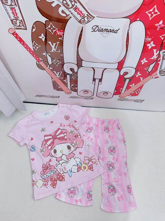 sweetkids-พร้อมส่งจากกทม-เสื้อผ้าเด็กผญ-เสื้อผ้าเข้าชุด-ชุดเซตเด็กหญิง-การ์ตูนน่ารักชุดนอนสำหรับเด็ก-เหมาะสำหรับชุดเด็กหญิงอายุ