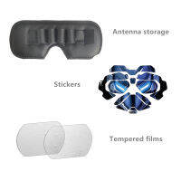 For Dji FPV Glasses Accessories Kit Antenna Storage Bag Protective Cover &amp; Stickers &amp; Tempered Glass Films FPV glasses V2 Spare