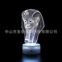 [COD] Cross-border Sphinx Statue of Liberty creative gift colorful night light touch remote control