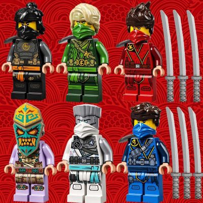 Phantom Ninja Season 14 People Jungle Jizan Lloyd Scarf Boy Assemble Assembling Chinese Building Block Toys 【AUG】