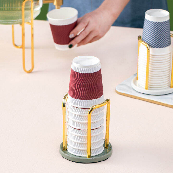 Bar Cup Storage Rack Water Dispenser Cup Puller Ho Desktop Front Desk