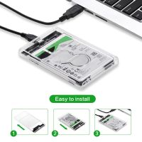 กล่องฮาร์ดดิสก์แบบพกพา Usb3.1 Type-C สำหรับฮาร์ดไดรฟ์ Hdd หน่วยความจำภายนอก Ssd สายเคเบิ้ล Sata กล่องฮาร์ดดิสก์เครือข่าย10Gbps