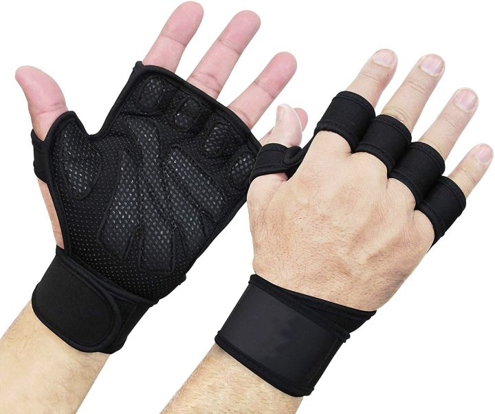 ：《》{“】= 1 Pair New Weight Lifting Training S Women Men Fitness Sports Body Building Gymnastics Grips Gym Hand Palm Protector S