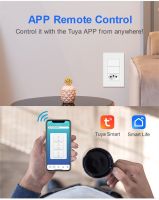Brazil Smart Switch &amp; Socket Tuya Wifi / Zigbee 2 Gang Button Smart Light Switch Outlet Voice Control Work For Alexa Google Home