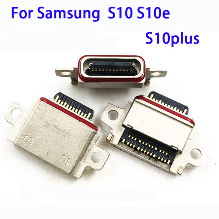 พอร์ตชาร์จข้อมูลซ็อกเก็ตสายเชื่อมต่อสัญญาณ USB ชนิด C สำหรับ S10plus S10e Samsung Galaxy S10