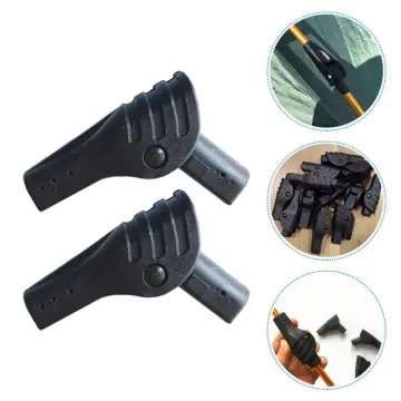 Tent Joint Plastic Support Accessory Rod Folding Rotary Automatic Camping  Black