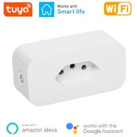 WiFi Smart Plug 16A Brazil Plug Power Socket Tuya APP Smart Home For Alexa Google Assistant Voice Control Power Monitor Timing