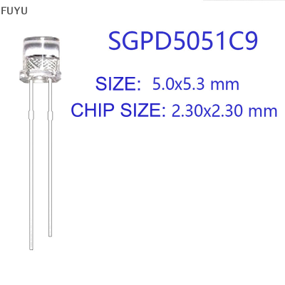 FUYU 10pcs 5MM FLAT LENS photodiode SGPD5051C6 SGPD5051C9 SGPD5051B6 SGPD5082B6 SGPD5051R6 photosensor photosensitive receiving DIODE