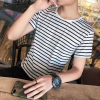 Tshirt Men COTTON Kemeja-t pendek-Wardrobe lelaki Korea Fashion Short Sleeves T-shirt Men Slim fit