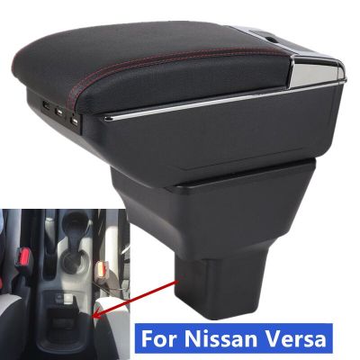 สำหรับนิสสันในทางกลับกันที่วางแขนสำหรับนิสสันอัลเมรา2020-2023ที่เท้าแขนในรถศูนย์กลางกล่องเก็บของพร้อมกับ USB อุปกรณ์ตกแต่งภายในรถ